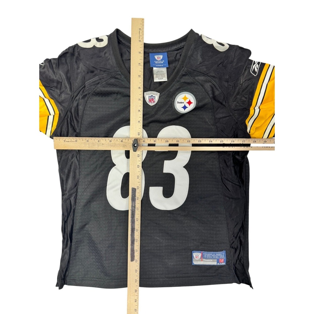 Reebok Heath Miller #83 Pittsburgh Steelers Women's Size S NFL Black Jersey - Picture 4 of 6